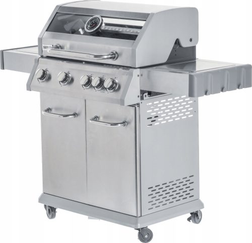  GÁZ KERTI GRILL ÜVEGVEL 5 ÉGŐS 4+1 14,2KW 14,2KW öntöttvas Rács YATO