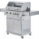  GÁZ KERTI GRILL ÜVEGVEL 5 ÉGŐS 4+1 14,2KW 14,2KW öntöttvas Rács YATO