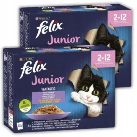   Konzerv macskáknak - Macskaeledel nedves Felix fantasztikus junior csomag