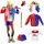 Lány jelmez - Harley Quinn Peruka Stick 6 elem 9-10L