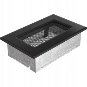   Kandalló rostély - Kandalló szellőztető rács 11 x 17 cm fekete fekete