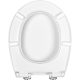 WC ülőkék - Cersanit öblítés gomb presto fekete matt fekete