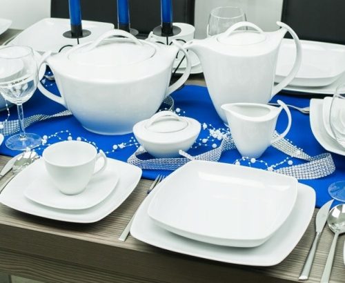Porcelán edények - Fő Accent 0001 vacsora és kávé 72 EL per 12 ember