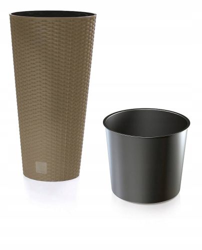  Prosperplast virágcserép 30 cm x 30 x 57 cm átmérőjű 30 cm műanyag barna és bézs árnyalatú
