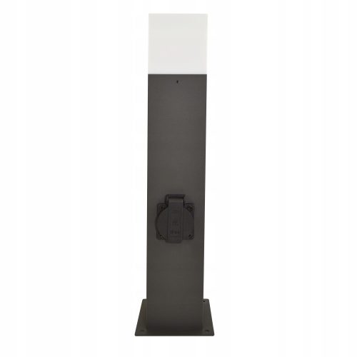  Polux E27 négyzet alakú világítóoszlop, 44 cm, szürke