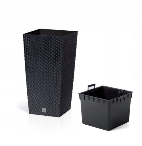  Prosperplast virágcserép 50 cm x 30 x 55 cm átmérő 30 cm műanyag szürke és ezüst árnyalatok