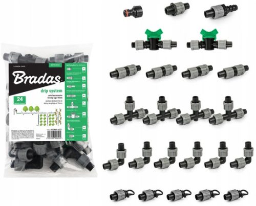  Bradas DSTA20-SET1 csepegtető szalag tartozék készlet 24 db.