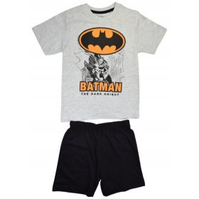   Gyermek pizsama, fürdőköpeny - Batman pizsama rövid ujjú 134 szürke 9+