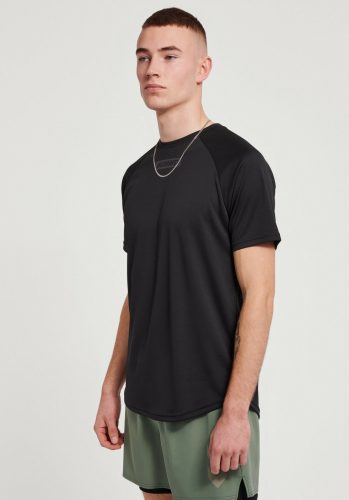 Fitness póló - Hummel Black T -pigz logo topaz gjp hml__m