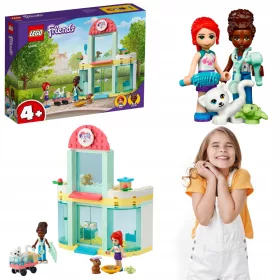    LEGO Friends 416955 Állatorvos Állatok Klinika Gondozó Orvos Fodrász Gyermeknapi születésnap
