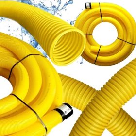   FI 80 vízelvezető cső, teljes tekercs, 50 m, furatok nélkül