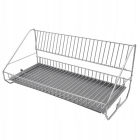   Edény szárító - Acél -értékű ezüst ezüst acél szárító