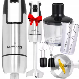    Lehmann botmixer többfunkciós keverőgép Erőteljes XXL 1200 W ezüst/szürke