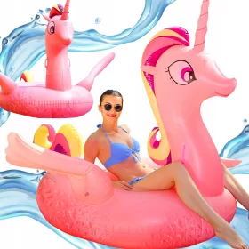   Fűnyíró kerekek - Egyszarvú felfújható matrac óriás vízhez - 250 cm