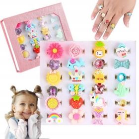   Gyermek ékszer készlet - Ékszergyűrűk egy lánynak xxl szettnek