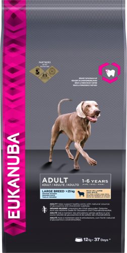 Száraz kutyaeledel - Eukanuba felnőtt nagy fajtájú bárány és rizs 12kg