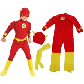   Fiú jelmez - Öltözködő ruhák flash szuperhős maszk 122/128