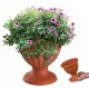  Kadax virágcserép 39,7 cm x 39,7 x 37,6 cm átmérő 39,7 cm műanyag narancssárga árnyalatok