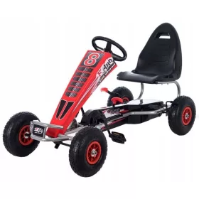   Gokart gyerekeknek - NAGY GO KART 5-12 éves korig 60 kg-ig FÚVÓS KEREKEK