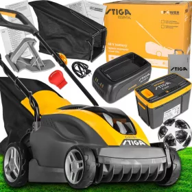   Akkumulátoros fűnyíró - Erőteljes Stiga Turbo Set akkumulátor fűnyíró