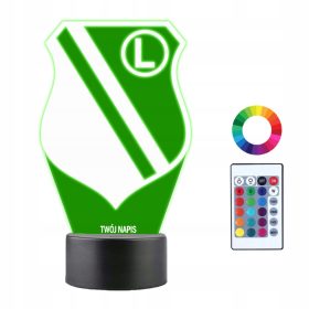   Gyermek éjszakai lámpa - LED -es éjjeli lámpa klub Legia Varsó neve