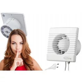   Fürdőszoba ventilátor - FÜRDŐSZOBAI VENTILÁTOR LÁNCAL FI Ø100 KÁBELRE