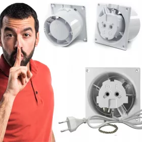   Fürdőszoba ventilátor - FÜRDŐSZOBAI VENTILÁTOR 100 KÁBELPANEL SZÍN