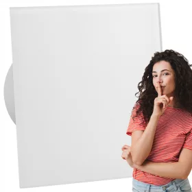   Fürdőszoba ventilátor - FÜRDŐSZOBAI VENTILÁTOR 100 MAT ÜVEG HIGROSZTÁT