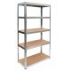BJORN 3IN1 TÁROLÓRÁC HORGANYOZOTT MDF 180x90x40
