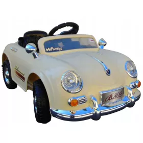   Elektromos játékautó - KLASSZIKUS AUTÓ RETRO AKKUMULÁTORSAL 2 MOTOROS PILOT MP3