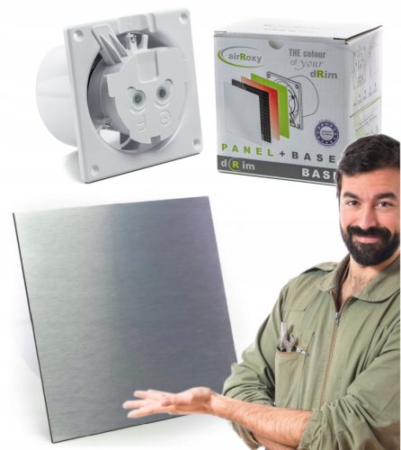 Fürdőszoba ventilátor - FÜRDŐSZOBAI VENTILÁTOR 125 HYGROSTAT KRÓM INOX