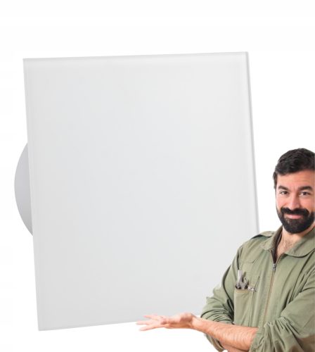 Szellőzőrács - SZELLŐZŐRÁCS FEKETE 150x150mm FÉNYES ÜVEG