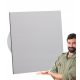 Szellőzőrács - SZELLŐZŐRÁCS 150x150mm SZÜRKE PLEXI