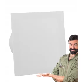 Szellőzőrács - SZELLŐZŐRÁCS 150x150mm WHITE MAT PLEXI