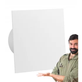   Szellőzőrács - SZELLŐZŐRÁCS 150x150mm FEHÉR FÉNYES PLEXI