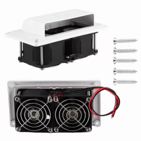   Fürdőszoba ventilátor - KANDALLÓVENTILÁTOR KANDALLÓHOZ 123X163 MM DC12V