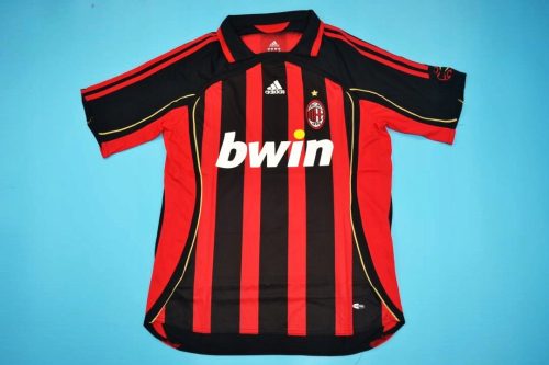 Kosárlabda póló - AC Milan 2006/07 Retro 2xl T -phirt