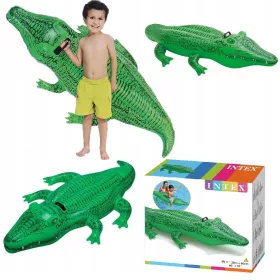   Felfújható - Felfújható krokodil, egy intex úszómatrac 168cm