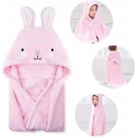   Baba törölköző kapucnival - KAPCSOLÓS BABA TÖRÖLköző 80x80