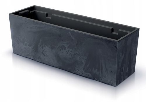  Prosperplast virágcserép 77 cm x 23,5 x 24,6 cm műanyag szürke és ezüst árnyalatok