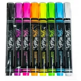    Kréta jelölő, többféle szín, fluoreszkáló Rystor, 8 db.