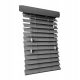 Redőnyök az ablakokon - Fal PVC 50 mm -re vágva 160x180 cm -re