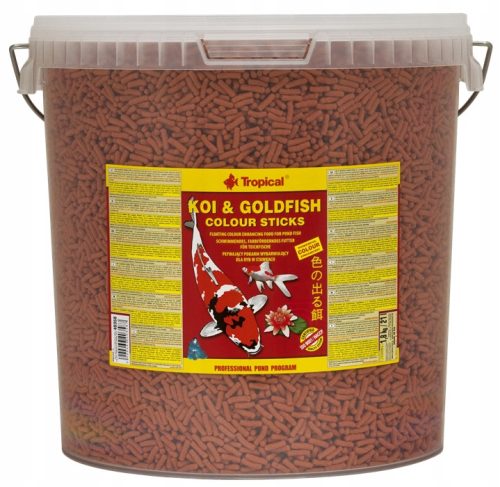  Élelmiszer trópusi koi és aranyhal színrudak formájában 1,6 kg