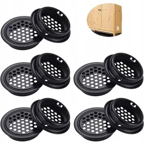 Szellőzőrács - 10db SZELLŐZŐRÁCS KEREK LYUKÚ LYUKAK