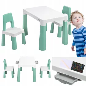   Gyermek asztal és székek - LED -es éjjeli lámpa Miraculum Biedronka és fekete macska