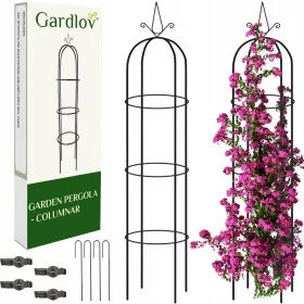   Pergola - Kerti pergola virágokhoz nagy obeliszk + horgonyok