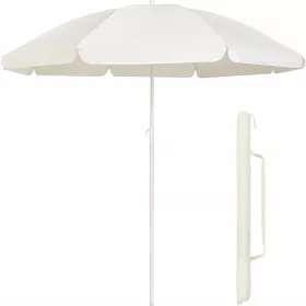   Napernyő - 160 cm bézs esernyő, összecsukható kereskedelmi esernyő