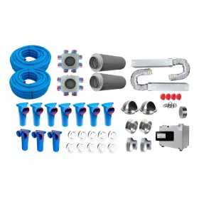   Légcsatorna - REKUPERÁCIÓS KÉSZLET fi 90 Elements + Rekuperátor