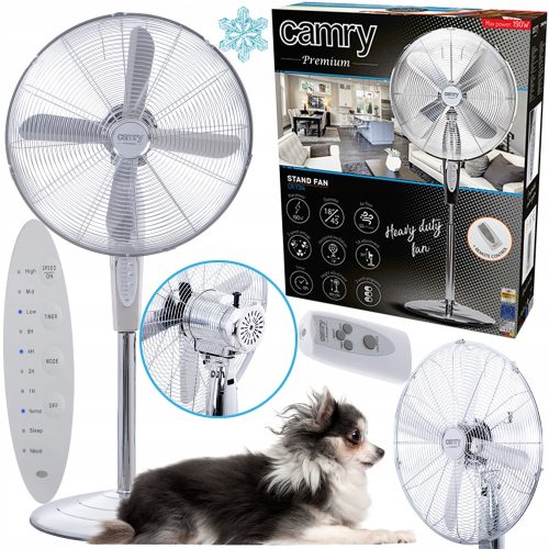 Ventilátor - 190W időzítő + pilóta padlóventilátor