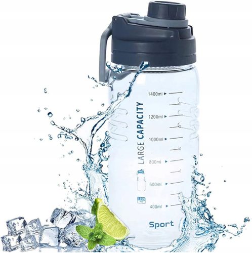 Shaker, edzőtermi palack - Vizes palack vizes palack víz kancsó 1,5l hordozható